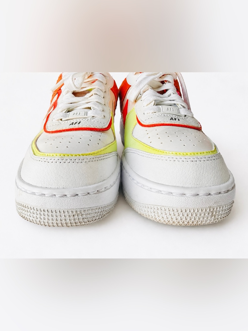 Nike Air Force 1 Shadow White Magic Ember Lime Women’s 9.5 CI0919-110 - Picture 6 of 11